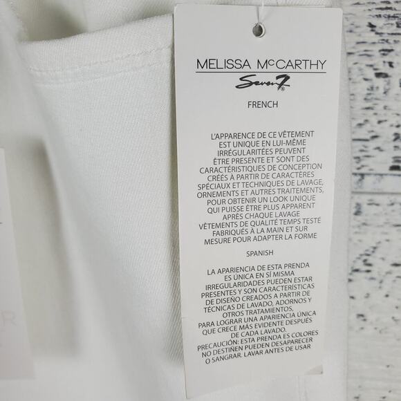 Seven Melissa McCarthy Women Forever White Pencil Denim Jeans Size 18 - Picture 4 of 13
